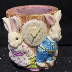 Nyuszis mini kaspó vagy kistároló dekoráció - otthon & életmód - dekoráció - asztal és polc dekoráció - asztaldísz - Meska.hu