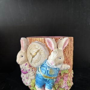 Nyuszis mini kaspó vagy kistároló dekoráció - otthon & életmód - virágdekoráció - virágtartó - kaspó - Meska.hu