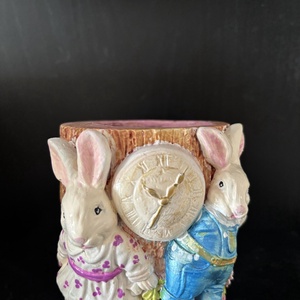 Nyuszis mini kaspó vagy kistároló dekoráció - Meska.hu