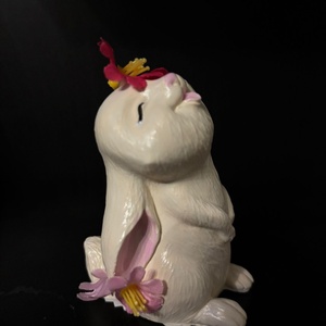 Tavaszi Nyuszi Herceg � kézzel festett dekorfigura - ünnepi díszek, dekorációk - húsvéti díszek és dekorációk - húsvéti asztaldíszek - Meska.hu