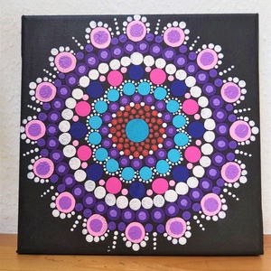 Ékszer akril festmény (20x20 cm) - Meska.hu