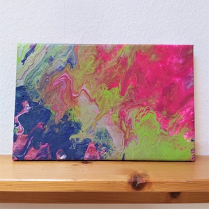 Újhullámos akril festmény (20x30 cm) - művészet - festmény - akril - Meska.hu