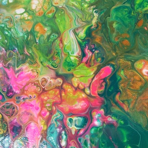 Búvópatak akril festmény (30x40 cm) - művészet - festmény - akril - Meska.hu