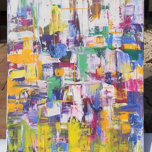 Tér-idő szövet akril festmény (40x50 cm)  - művészet - festmény - akril - Meska.hu