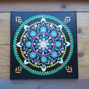 Királynő - akril festmény (20x20 cm) - Meska.hu