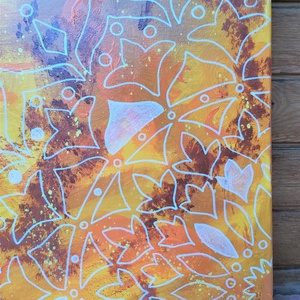 Napmeleg föld - akril festmény (58x58 cm)  - művészet - festmény - akril - Meska.hu