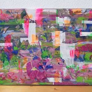 Városi dzsungel - akril festmény (40x50 cm)  - Meska.hu