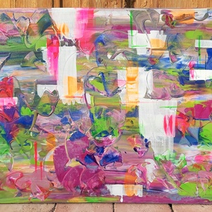 Városi dzsungel - akril festmény (40x50 cm)  - művészet - festmény - akril - Meska.hu