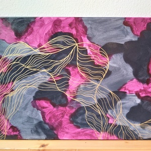 akril festmény (50x70 cm) - Meggyes álom - művészet - festmény - akril - Meska.hu
