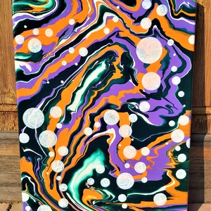 akril festmény (30x40 cm) - Buborék univerzum, Művészet, Festmény, Akril, Festészet, MESKA