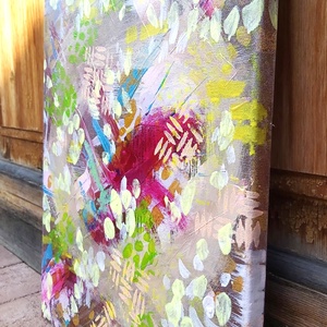 akril festmény (30x40 cm) - Hóvirág - művészet - festmény - akril - Meska.hu