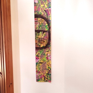 akril festmény (24,5 x 137,5 cm) - Olmec - művészet - festmény - akril - Meska.hu