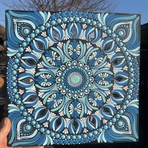 Tengerfény Mandala - kellékek & szerszámok - festék - akrilfesték - Meska.hu