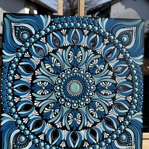 Tengerfény Mandala - kellékek & szerszámok - festék - akrilfesték - Meska.hu