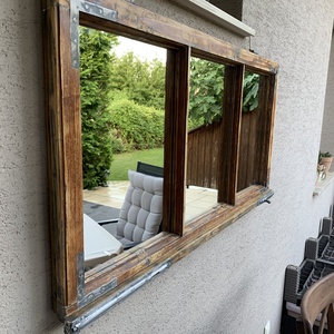 Régi ablak, tükör, előszobafal - otthon & életmód - dekoráció - tükör - Meska.hu