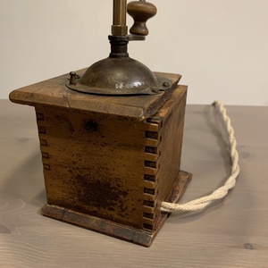 Antik, régi Leinbrock Ideal kávédaráló lámpa, asztali lámpa - otthon & életmód - lámpa - asztali lámpa - Meska.hu