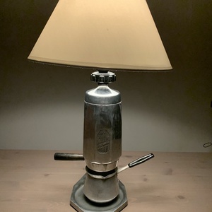 Régi Unipress kávéfőző lámpa, asztali lámpa, Otthon & Lakás, Lámpa, Asztali lámpa, Fémmegmunkálás, MESKA
