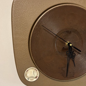 Vintage Supraphon lemezjátszó óra, fali óra - otthon & életmód - dekoráció - fali és függő dekoráció - falióra & óra - Meska.hu