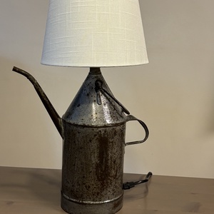 Régi kanna, olajos kanna, kiöntő lámpa asztali lámpa - otthon & életmód - lámpa - asztali lámpa - Meska.hu