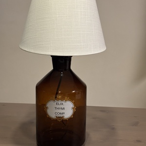 Vintage gyógyszeres üveg lámpa - otthon & életmód - lámpa - asztali lámpa - Meska.hu