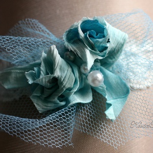 VALAMI KÉK - art to wear harisnyakötő - combékszer - esküvő - kiegészítők - harisnyatartó & valami kék - Meska.hu