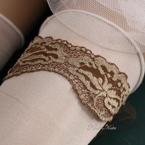 ANTIK - art to wear harisnyakötő - esküvő - kiegészítők - harisnyatartó & valami kék - Meska.hu