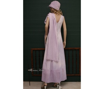 GILDA - artsy design hosszú-ruha, örömanya ruha, stólával L-XL - ruha & divat - női ruha - alkalmi ruha & estélyi ruha - Meska.hu