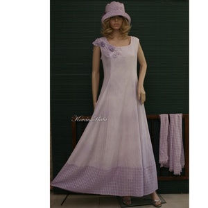 GILDA - artsy design hosszú-ruha, örömanya ruha, stólával L-XL - ruha & divat - női ruha - alkalmi ruha & estélyi ruha - Meska.hu