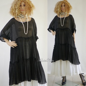 THALIA - romantikus lagenlook ruha XXL, Ruha & Divat, Női ruha, Alkalmi ruha & Estélyi ruha, Varrás, MESKA