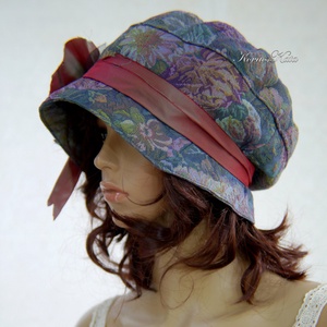 BERTA - exkluzív gobelin-mintás design kalap - ruha & divat - sál, sapka, kendő - kalap - Meska.hu