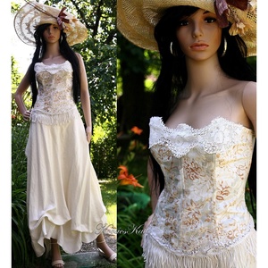 SZIBILLA - design ruha, alternatív menyasszonyi ruha, Esküvő, Ruha, Menyasszonyi ruha, Varrás, MESKA