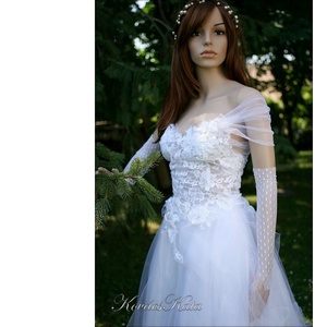 LEILA - tündéres, tüllös bohém menyasszonyi ruha - esküvő - ruha - menyasszonyi ruha - Meska.hu