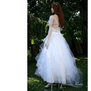 LEILA - tündéres, tüllös bohém menyasszonyi ruha - esküvő - ruha - menyasszonyi ruha - Meska.hu