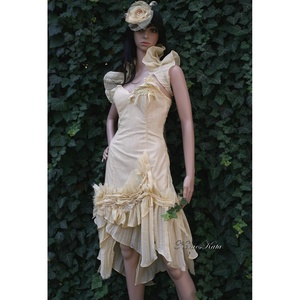 IZA GOLD - design koktélruha, alternatív menyasszonyi öltözet - esküvő - ruha - menyasszonyi ruha - Meska.hu