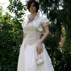 MAJA- vintage stílusú menyasszonyi design ruha - esküvő - ruha - menyasszonyi ruha - Meska.hu
