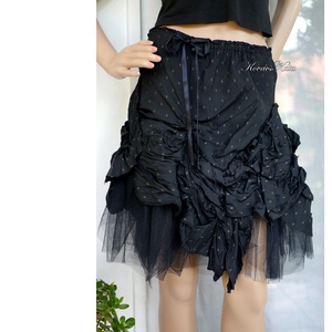 LOLITA-SZOKNYA - tüllös goth design szoknya - ruha & divat - női ruha - szoknya - Meska.hu