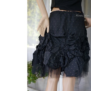 LOLITA-SZOKNYA - tüllös goth design szoknya - ruha & divat - női ruha - szoknya - Meska.hu