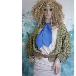 KRAVÁTLI / kobaltkék - jacquard-selyem nyakkendő, sál, sál-kendő, nyaksál női/férfi - ruha & divat - férfi ruha - nyakkendő - Meska.hu