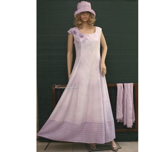 GILDA - artsy design hosszú-ruha, örömanya ruha, stólával L-XL - ruha & divat - női ruha - alkalmi ruha & estélyi ruha - Meska.hu