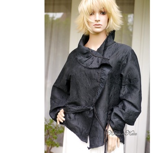 SILK-LUX JACKET - exkluzív jacquard selyem kabátka, Ruha & Divat, Női ruha, Alkalmi ruha & Estélyi ruha, Varrás, Meska