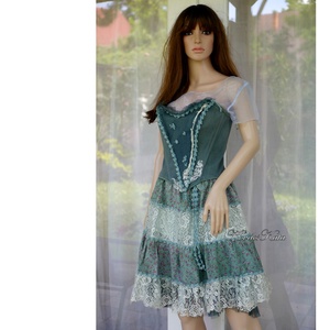 ROZITA - shabby chic korzet-ruha - ruha & divat - női ruha - alkalmi ruha & estélyi ruha - Meska.hu