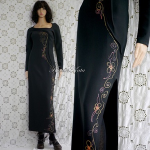 PINGÁLT CERUZARUHA -  goth zsorzsett design ruha - ruha & divat - női ruha - alkalmi ruha & estélyi ruha - Meska.hu