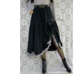 FRILL -  goth lolita fodros taft design-szoknya - ruha & divat - női ruha - alkalmi ruha & estélyi ruha - Meska.hu