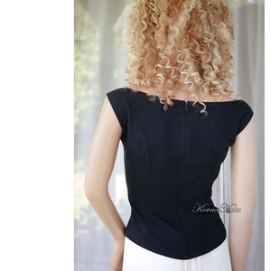 PINGÁLT SPANDEX KORZET - ruha & divat - női ruha - alkalmi ruha & estélyi ruha - Meska.hu