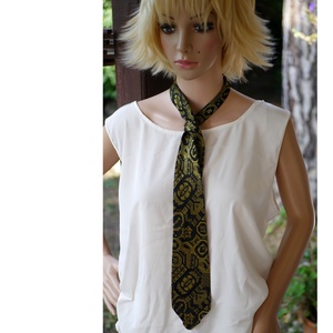 VINTAGE  jacquard-selyem  nyakkendő / unisex, Esküvő, Kiegészítők, Nyakkendő, Varrás, MESKA
