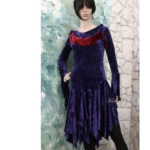 GOTH DRESS / ibolya - exkluzív selyembársony alkalmi ruha - ruha & divat - női ruha - alkalmi ruha & estélyi ruha - Meska.hu