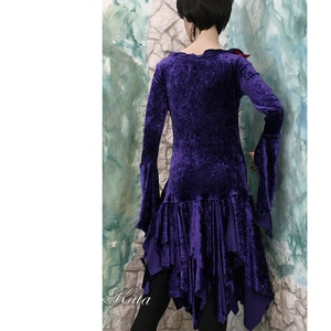 GOTH DRESS / ibolya - exkluzív selyembársony alkalmi ruha - ruha & divat - női ruha - alkalmi ruha & estélyi ruha - Meska.hu