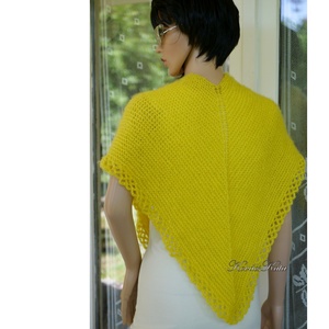 ELAINE HABKENDŐ - exkluzív kézzel kötött vállkendő  - ruha & divat - sál, sapka, kendő - vállkendő - Meska.hu