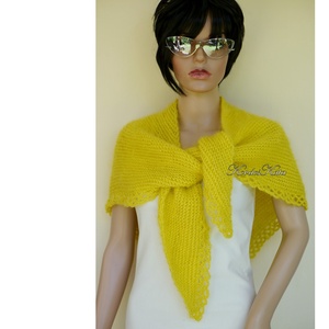 ELAINE HABKENDŐ - exkluzív kézzel kötött vállkendő  - ruha & divat - sál, sapka, kendő - vállkendő - Meska.hu