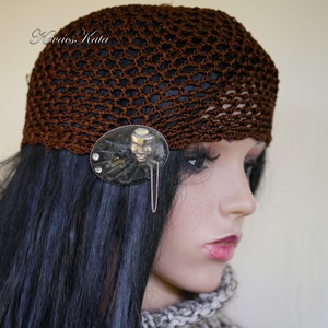 MÁTRA-SAPI - horgolt selyem flapper sapka / barna, Ruha & Divat, Sál, Sapka, Kendő, Sapka, Horgolás, MESKA